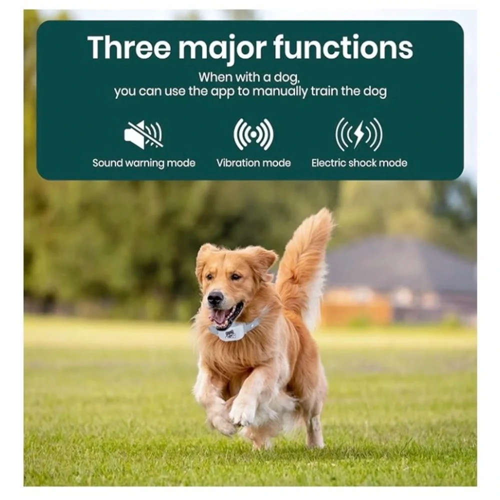 GPS Dog Collar with Wireless Electronic Boundary & Training, Waterproof. NEW